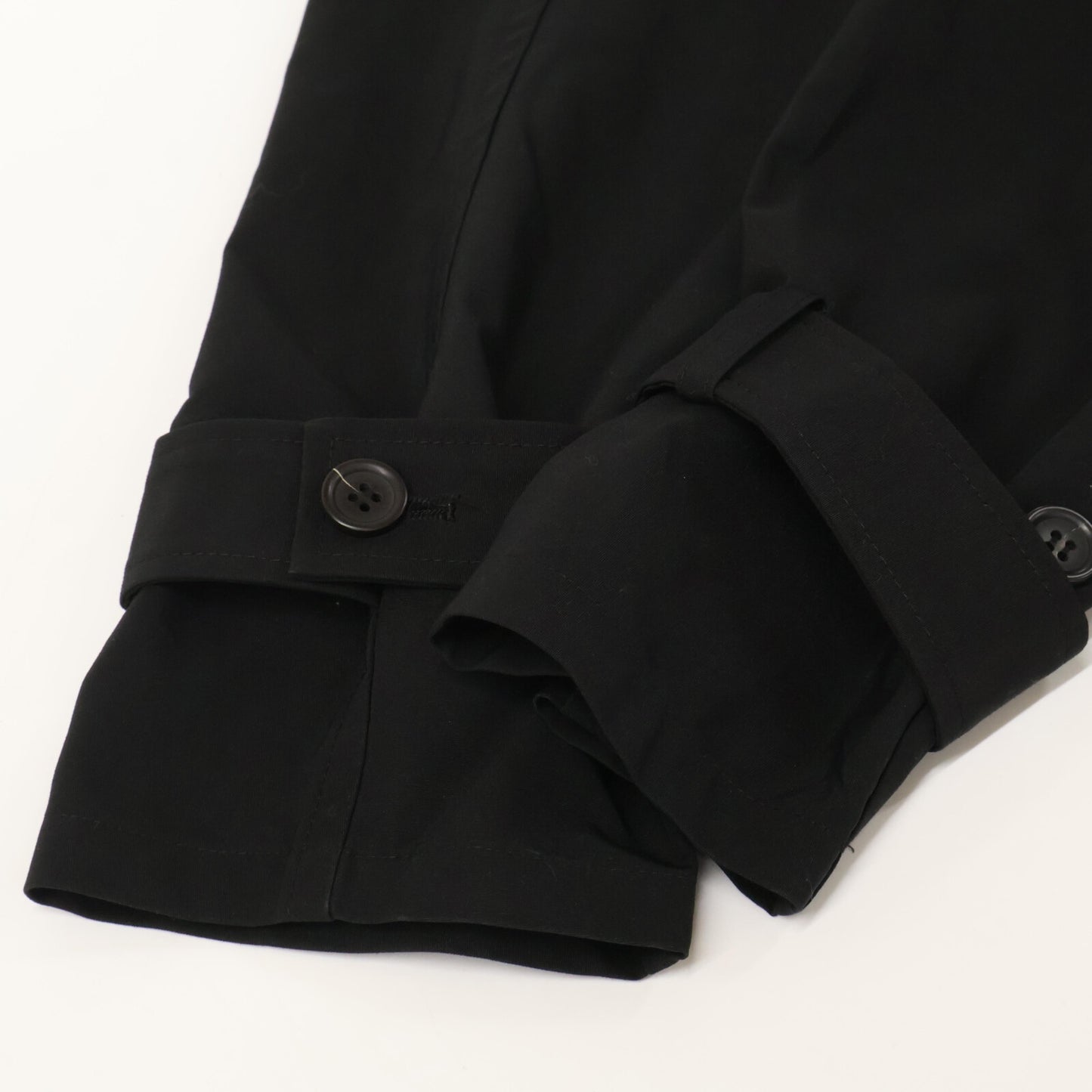 VACHEMENT ヴァシュモン VJ04001 ブラック リサイクルシェルタフタトレンチコート コート O