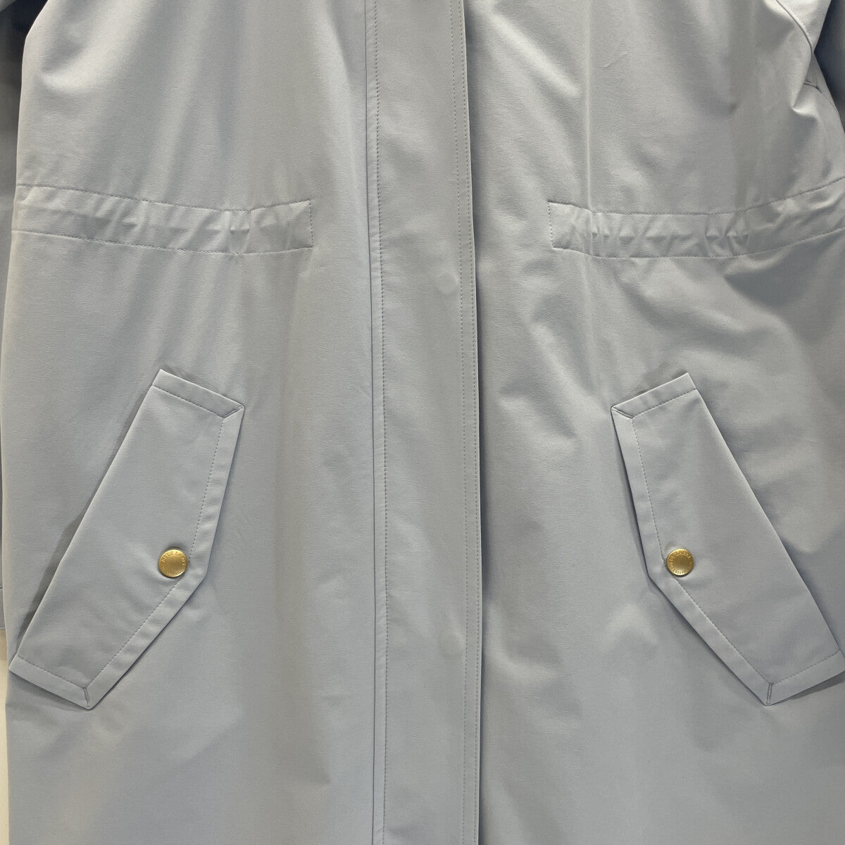 BLUE LABEL CRESTBRIDGE ブルーレーベルクレストブリッジ 美品 ストレッチプルーフクロスロングマウンテンパーカー トップス 36