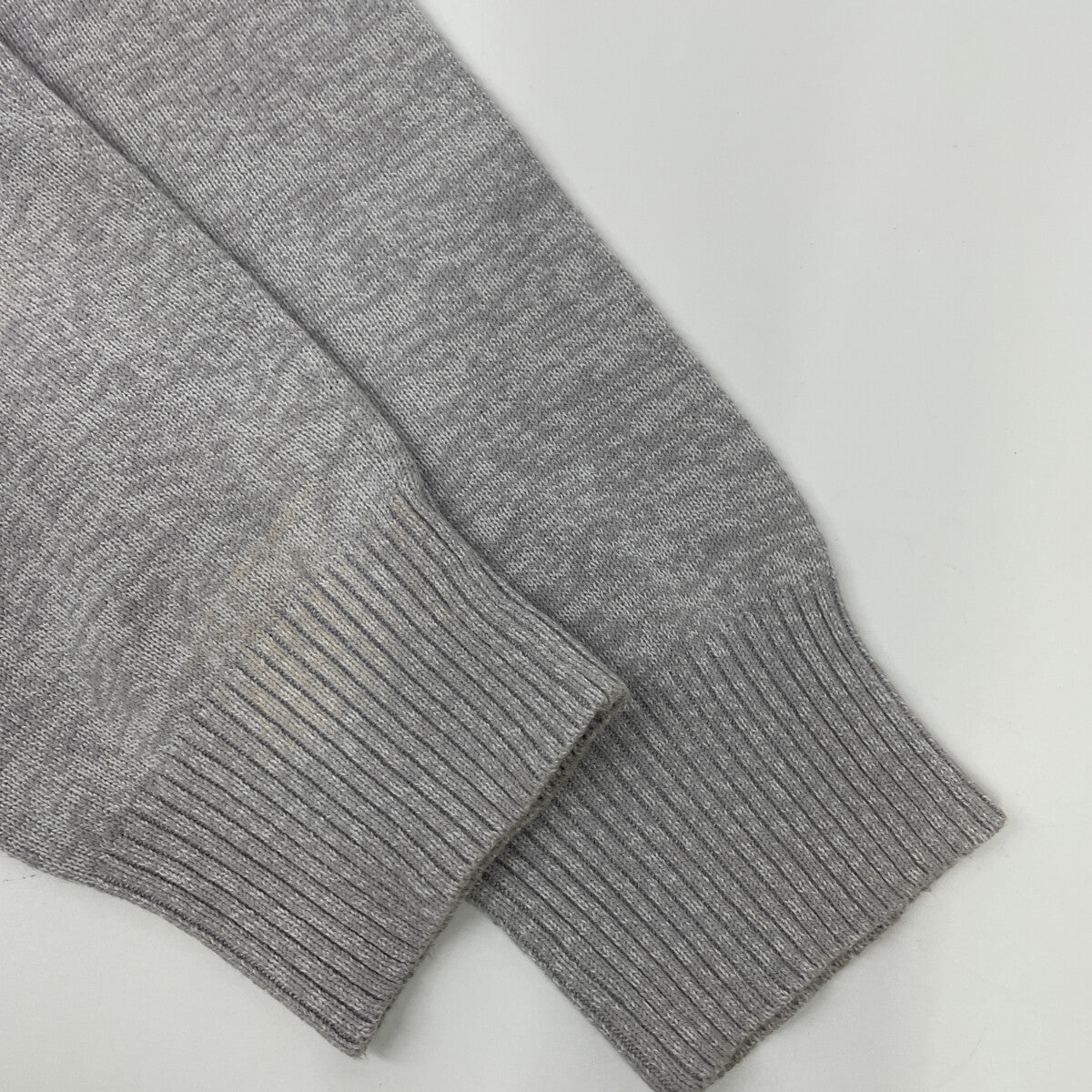 STONE ISLAND ストーンアイランド グレー アームロゴ ロングスリーブ ニット トップス L