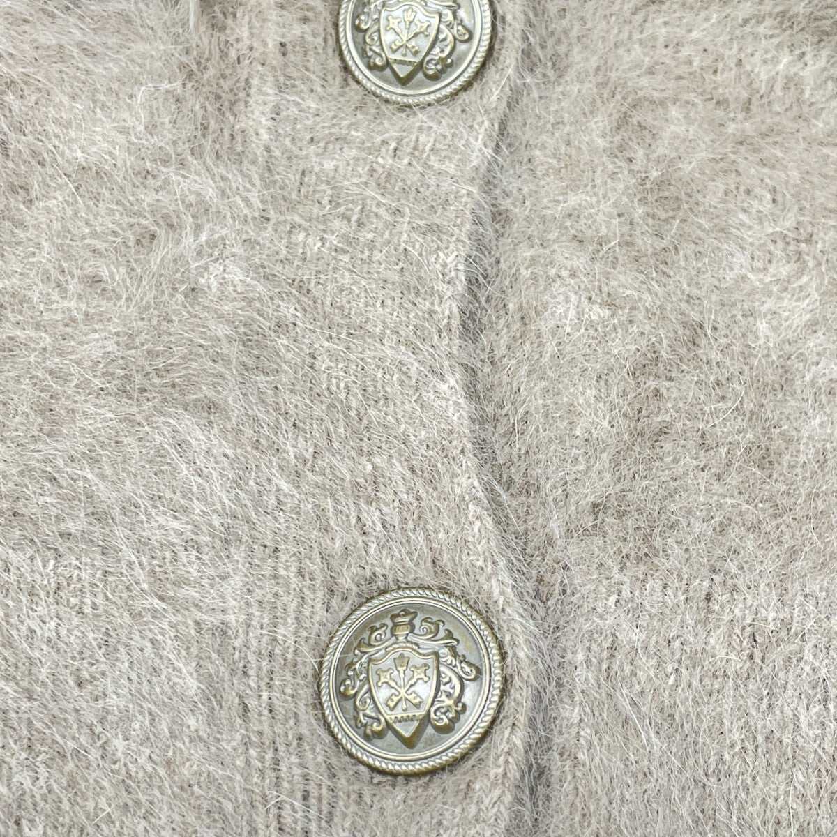 Whim Gazette ウィムガゼット 24年製 モカ カシミヤ混 ファーニットジャケット トップス F