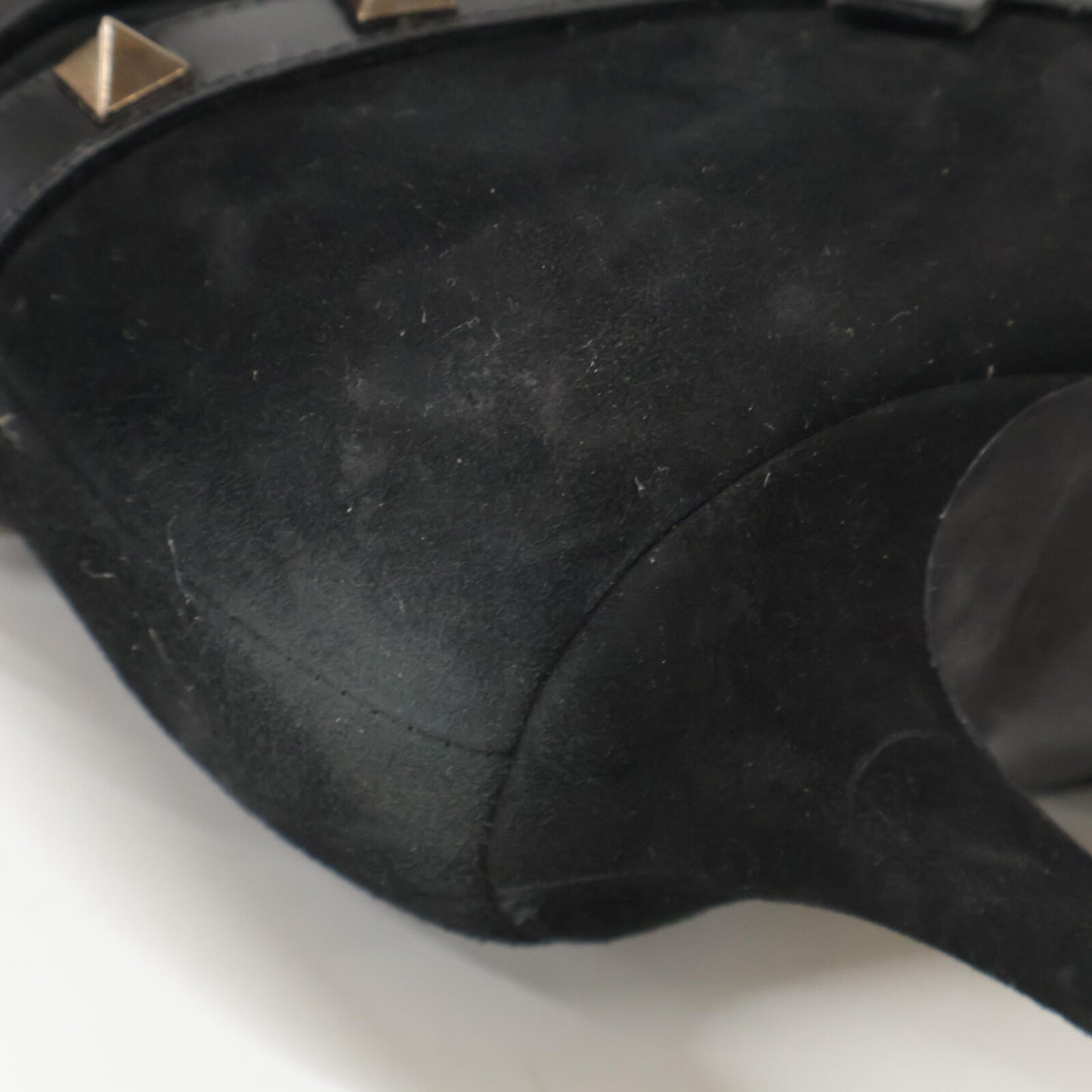 Valentino Garavani ヴァレンティノガラヴァーニ J625 2 スエード スタッズ ポインテッドトゥ ヒール シューズ 38