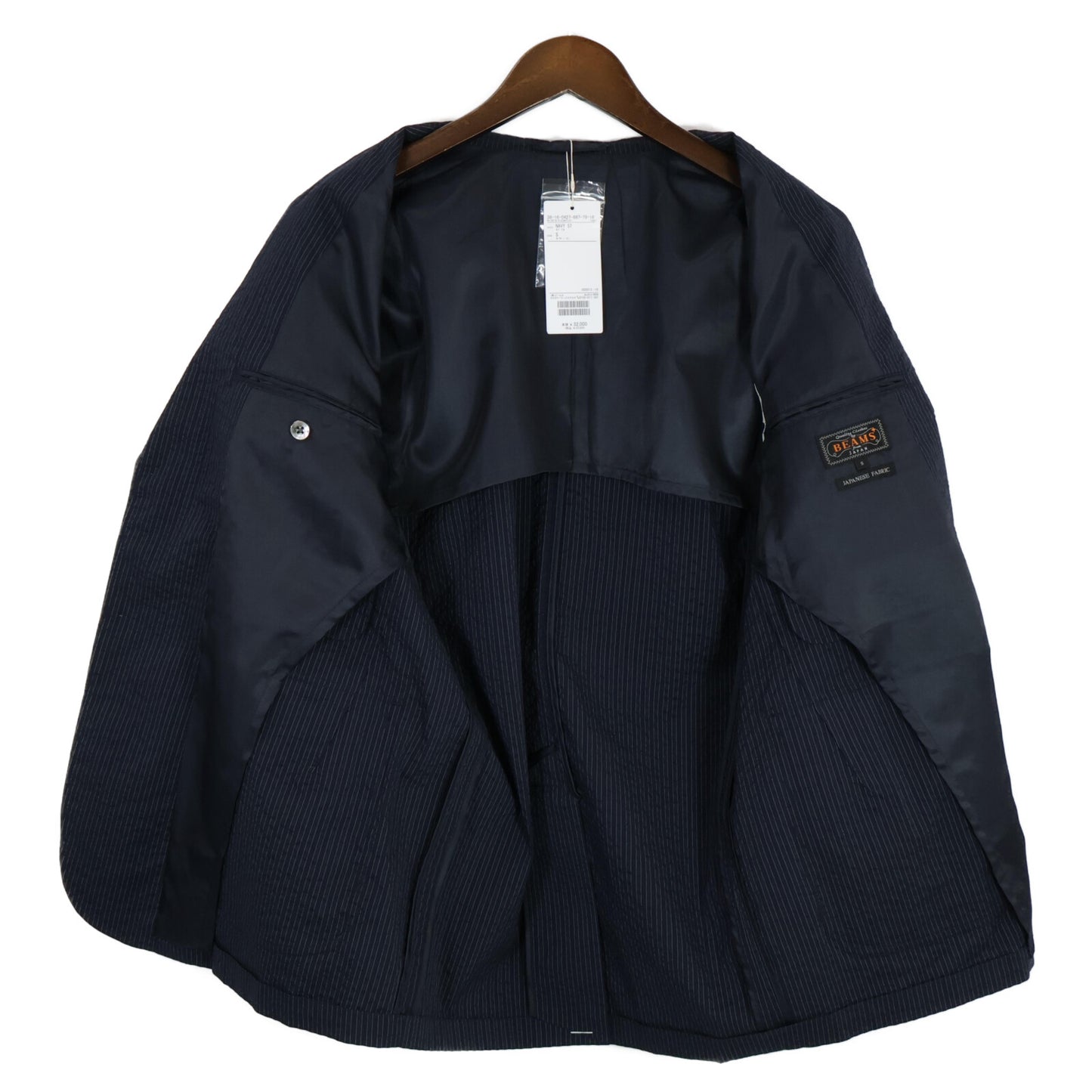 BEAMS PLUS ビームスプラス 新品 3B Shirt Jacket COOLMAX(R) Seersucker シアサッカー ストライプ ジャケット S