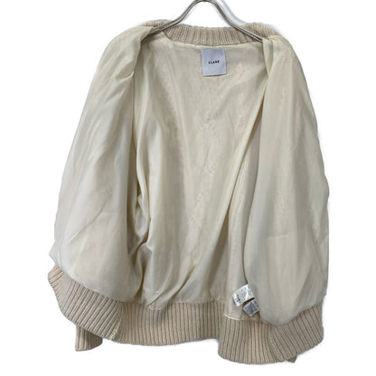 CLANE クラネ 17106-2051 ケーブルボアニット ブルゾン ジャケット F