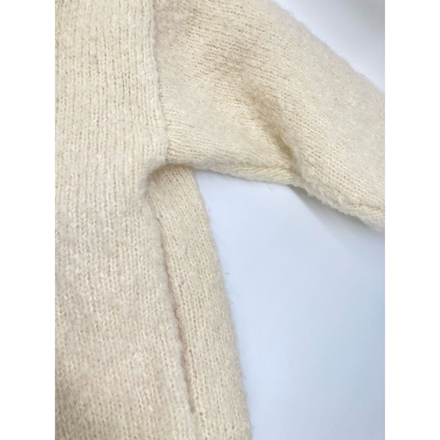 CLANE クラネ 17106-2051 ケーブルボアニット ブルゾン ジャケット F