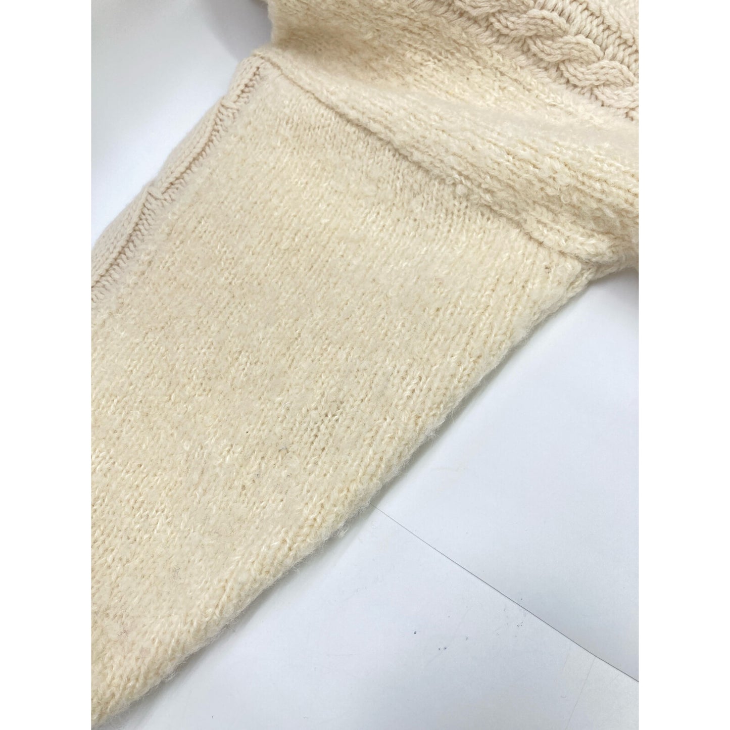 CLANE クラネ 17106-2051 ケーブルボアニット ブルゾン ジャケット F