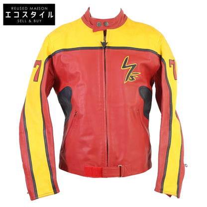 Yohji Yamamoto POUR HOMME ヨウジヤマモトプールオム ｘDAINESEダイネーゼ Moto Leather jacket レザー ジャケット 48