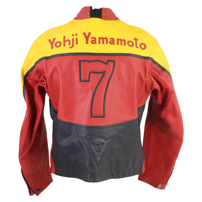 Yohji Yamamoto POUR HOMME ヨウジヤマモトプールオム ｘDAINESEダイネーゼ Moto Leather jacket レザー ジャケット 48