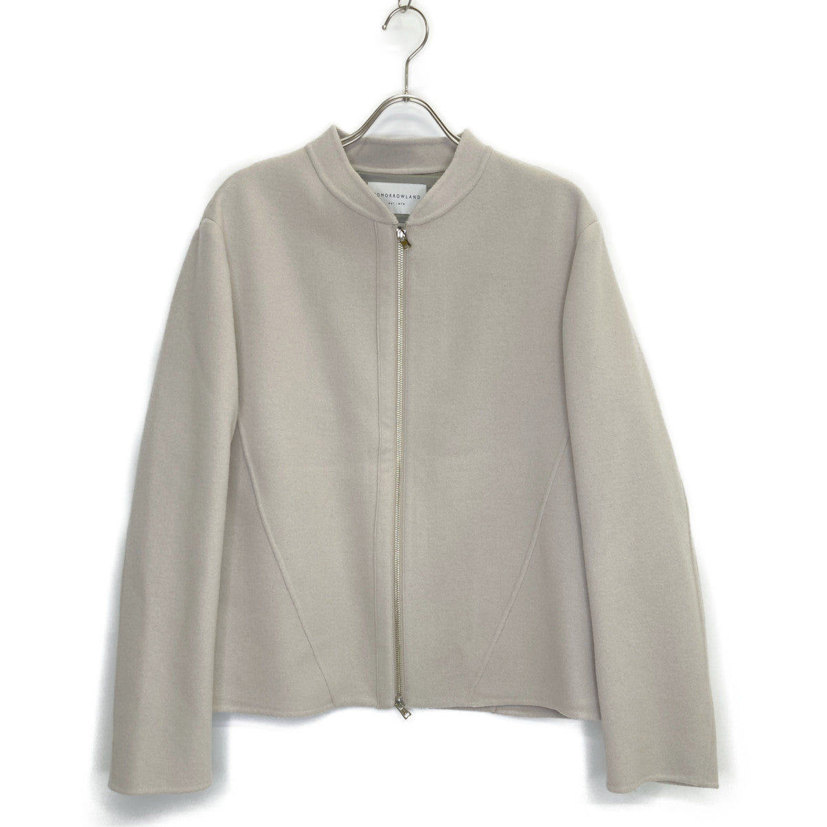 TOMORROWLAND トゥモローランド ライトベージュ Super170'sウールメルトン ショートブルゾン ジャケット 13