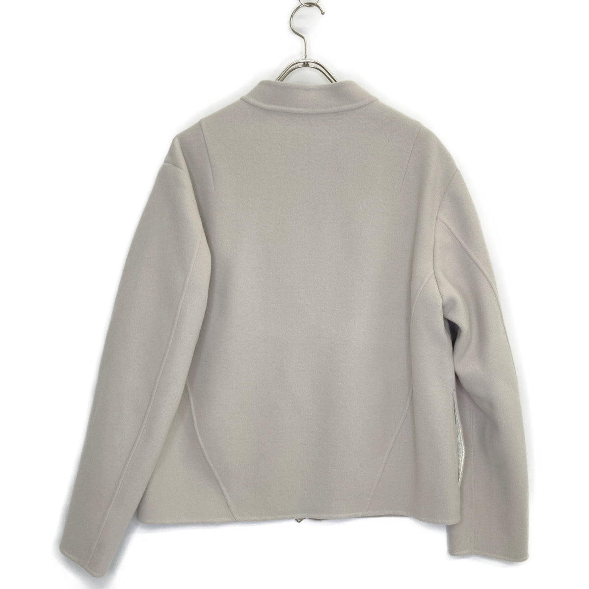 TOMORROWLAND トゥモローランド ライトベージュ Super170'sウールメルトン ショートブルゾン ジャケット 13