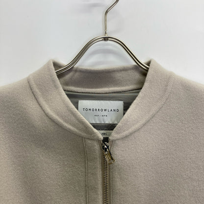 TOMORROWLAND トゥモローランド ライトベージュ Super170'sウールメルトン ショートブルゾン ジャケット 13