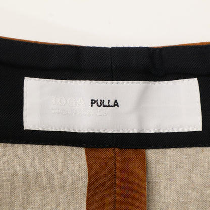 TOGA PULLA トーガプルラ TP51-FF230 ﾌﾞﾗｳﾝ ﾚｻﾞｰ ｽﾃｯﾁ ｼｮｰﾄﾊﾟﾝﾂ ボトムス 34