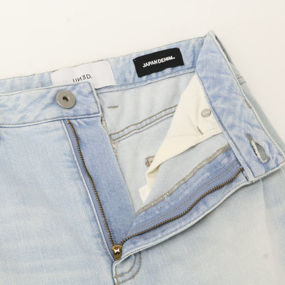 UN3D アンスリード ﾗｲﾄﾌﾞﾙｰ ﾃｨｱｰﾄﾞ ﾃﾞﾆﾑｽｶｰﾄ スカート 38