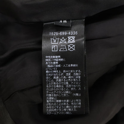 UNITED ARROWS ユナイテッドアローズ ブラック ファー付き ダブルライダースジャケット ジャケット 38