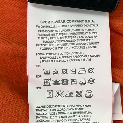 STONE ISLAND ストーンアイランド 621522S67 ｵﾚﾝｼﾞ ﾛｺﾞ刺繍 ﾎﾟﾛｼｬﾂ トップス M