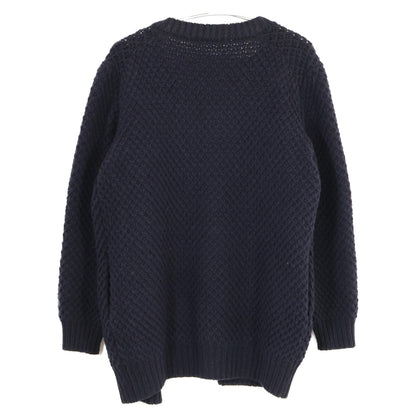 ANSPINNEN スピネン ANS-WK0093 ネイビー ヤクウール ワッフルカーディガン トップス 38