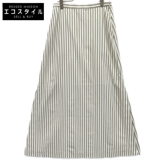 AURALEE オーラリー A9SS03TS WASHED FINX TWILL STRIPE LONG ｽｶｰﾄ スカート 1