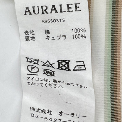 AURALEE オーラリー A9SS03TS WASHED FINX TWILL STRIPE LONG ｽｶｰﾄ スカート 1