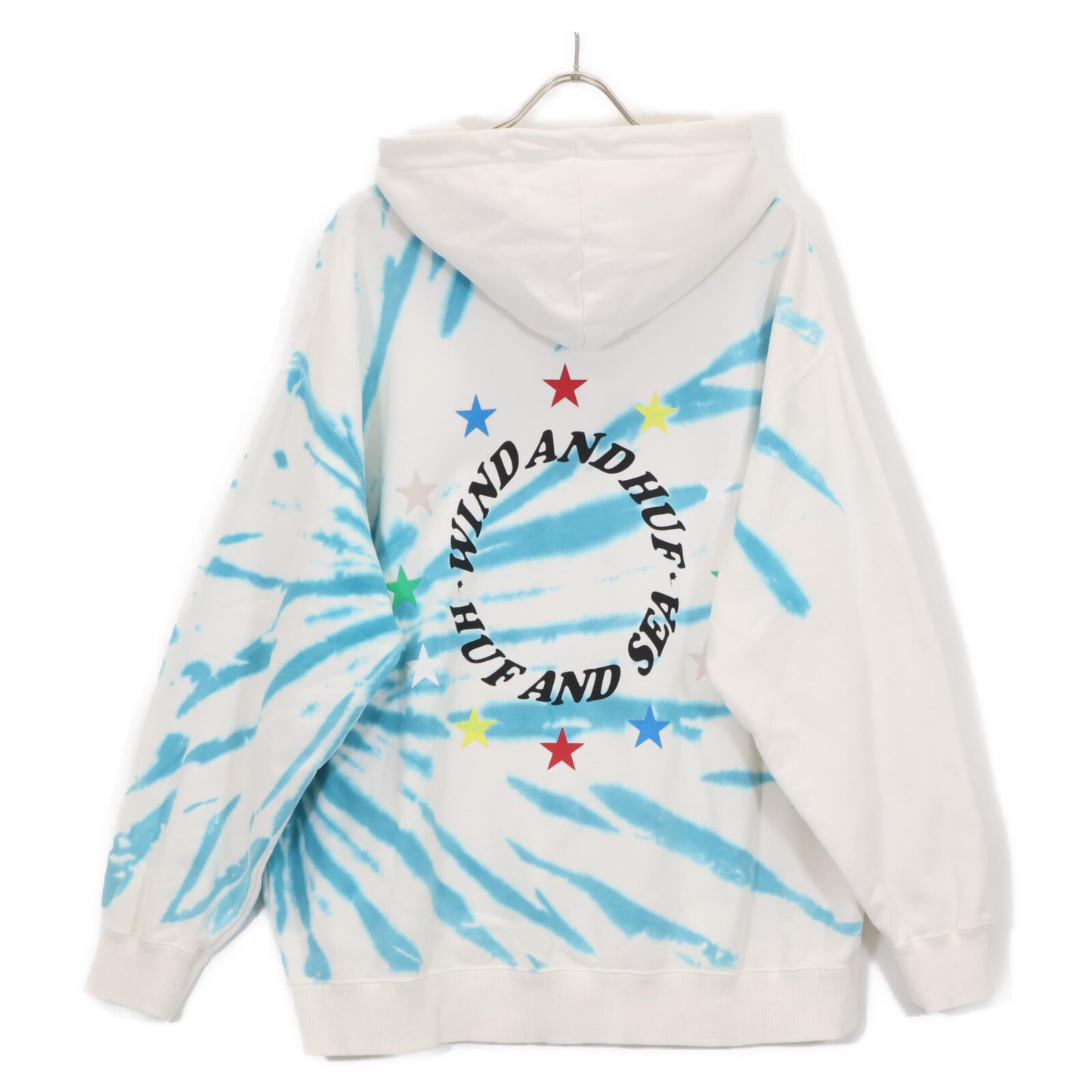 WIND AND SEA ウィンダンシー ×HUF ﾎﾜｲﾄ ｸﾞﾗﾃﾞｰｼｮﾝ ﾌﾟﾙﾊﾟｰｶｰ トップス L