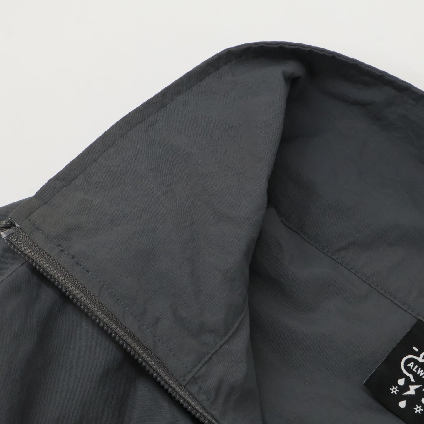 ALWAYTH オルウェイズ グレー×ブラウン トレーニングジャケット ジャケット L