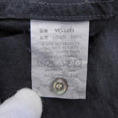 Veritecoeur ヴェリテクール シャツワンピース レディース リネン チャコールグレー F VC-1254 ワンピース F