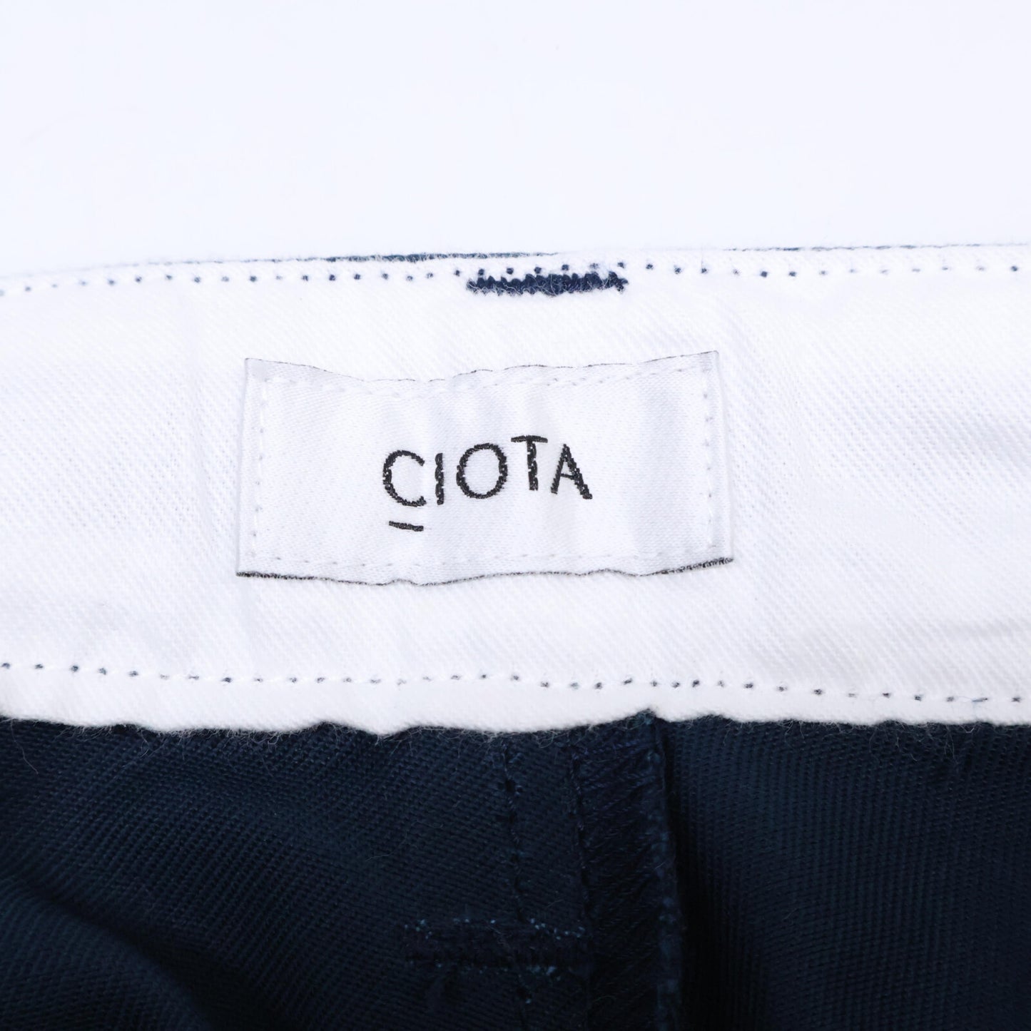 CIOTA シオタ PTLM-124 ネイビー コットン ツータック チノパンツ ボトムス 2