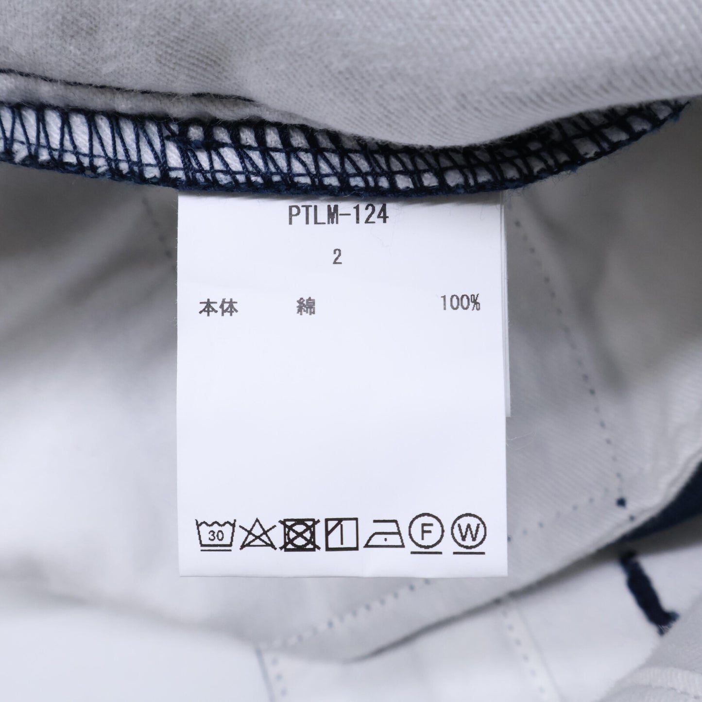 CIOTA シオタ PTLM-124 ネイビー コットン ツータック チノパンツ ボトムス 2