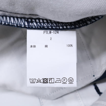 CIOTA シオタ PTLM-124 ネイビー コットン ツータック チノパンツ ボトムス 2