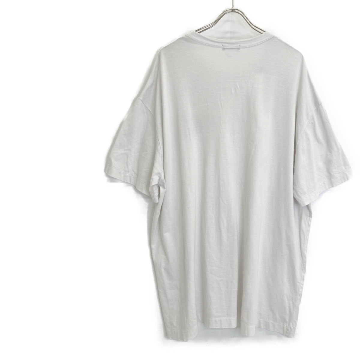 COMMEdesGARCONS HOMME PLUS コムデギャルソンオムプリュス PI-T028 グレー フラワー刺繍オーバーサイズTシャツ トップス L