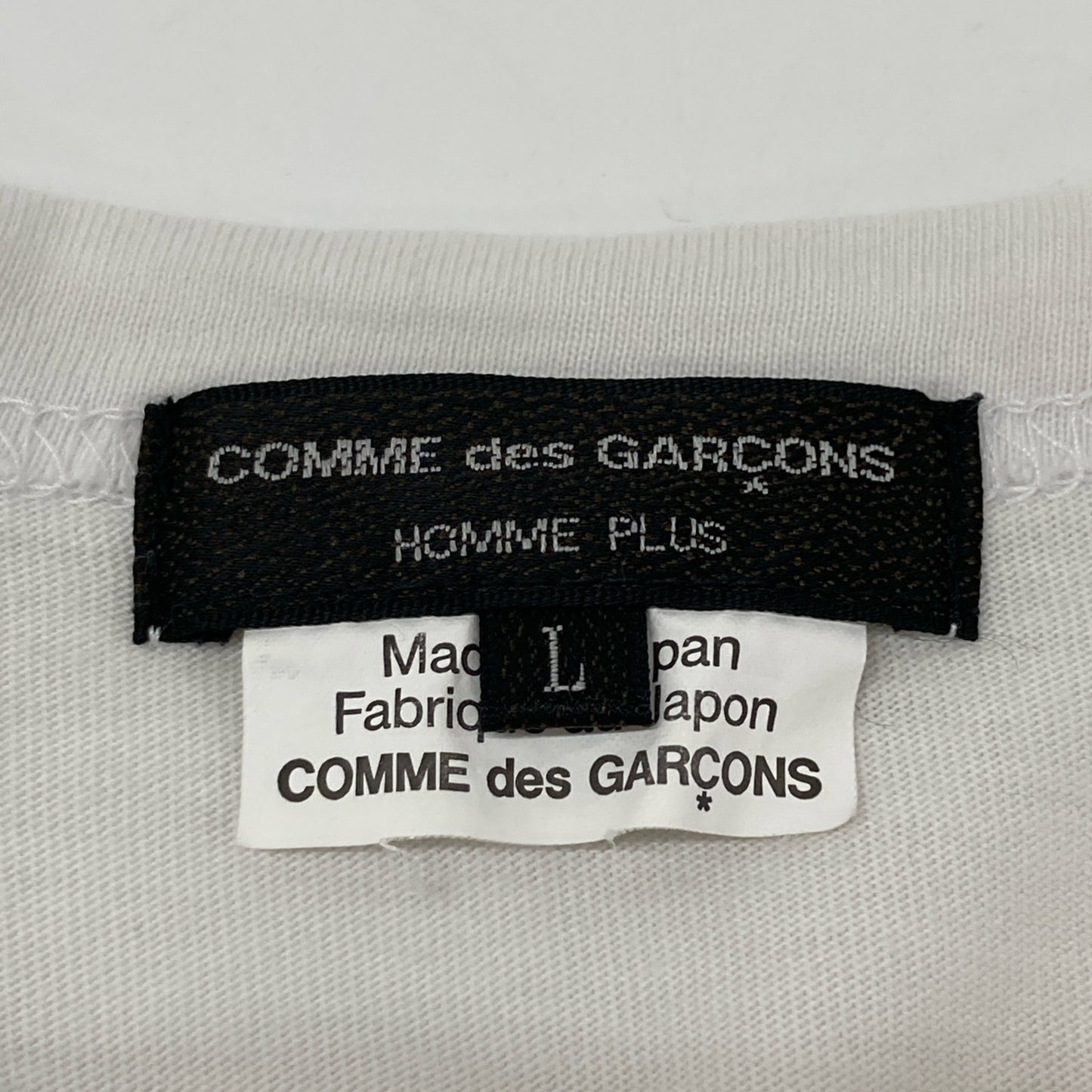 COMMEdesGARCONS HOMME PLUS コムデギャルソンオムプリュス PI-T028 グレー フラワー刺繍オーバーサイズTシャツ トップス L