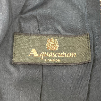 Aquascutum アクアスキュータム ﾈｲﾋﾞｰ ﾌｧﾝｼｰﾂｨｰﾄﾞ ｼﾞｬｹｯﾄ ジャケット 10
