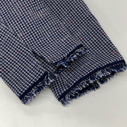 Aquascutum アクアスキュータム ﾈｲﾋﾞｰ ﾌｧﾝｼｰﾂｨｰﾄﾞ ｼﾞｬｹｯﾄ ジャケット 10