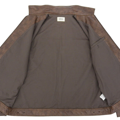 B:MING ビーミング 美品 ambiance フェイクレザー ブルゾン メンズ ブラウン L ジャケット L