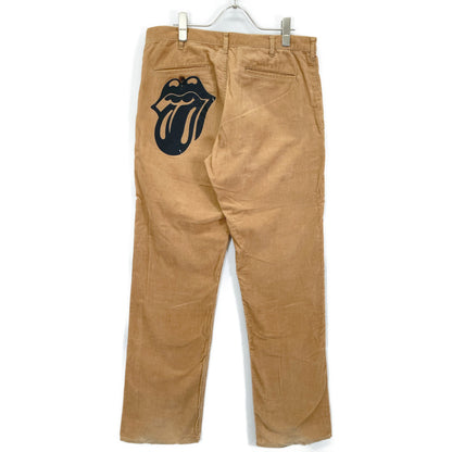 COMMEdesGARCONS HOMME PLUS コムデギャルソンオムプリュス PQ-P059 ×ﾛｰﾘﾝｸﾞｽﾄｰﾝｽﾞ ｺｰﾃﾞｭﾛｲﾊﾟﾝﾂ ボトムス M