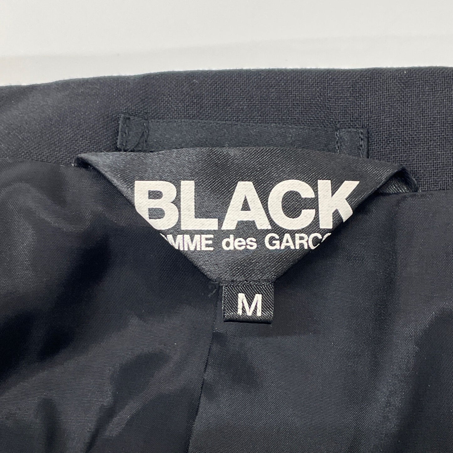 BLACKCOMMEdesGARCONS ブラックコムデギャルソン 1C-J009 ﾌﾞﾗｯｸ 3B ﾃｰﾗｰﾄﾞｼﾞｬｹｯﾄ ジャケット M
