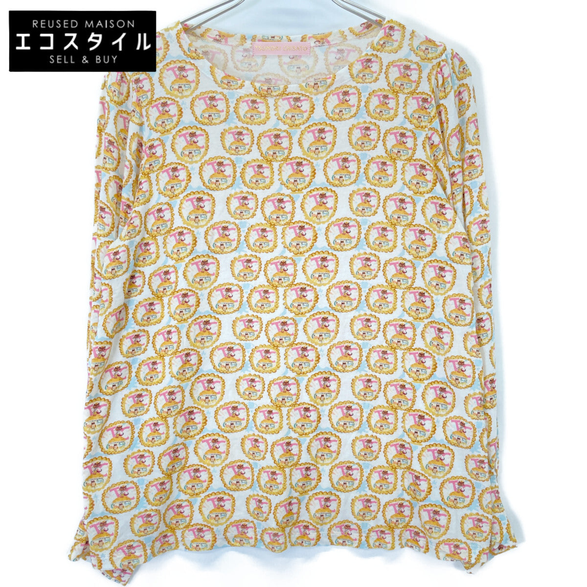 TSUMORI CHISATO ツモリチサト 224-JT037 PETIT CAT EMBLEM PRINT TOPS トップス 表記なし