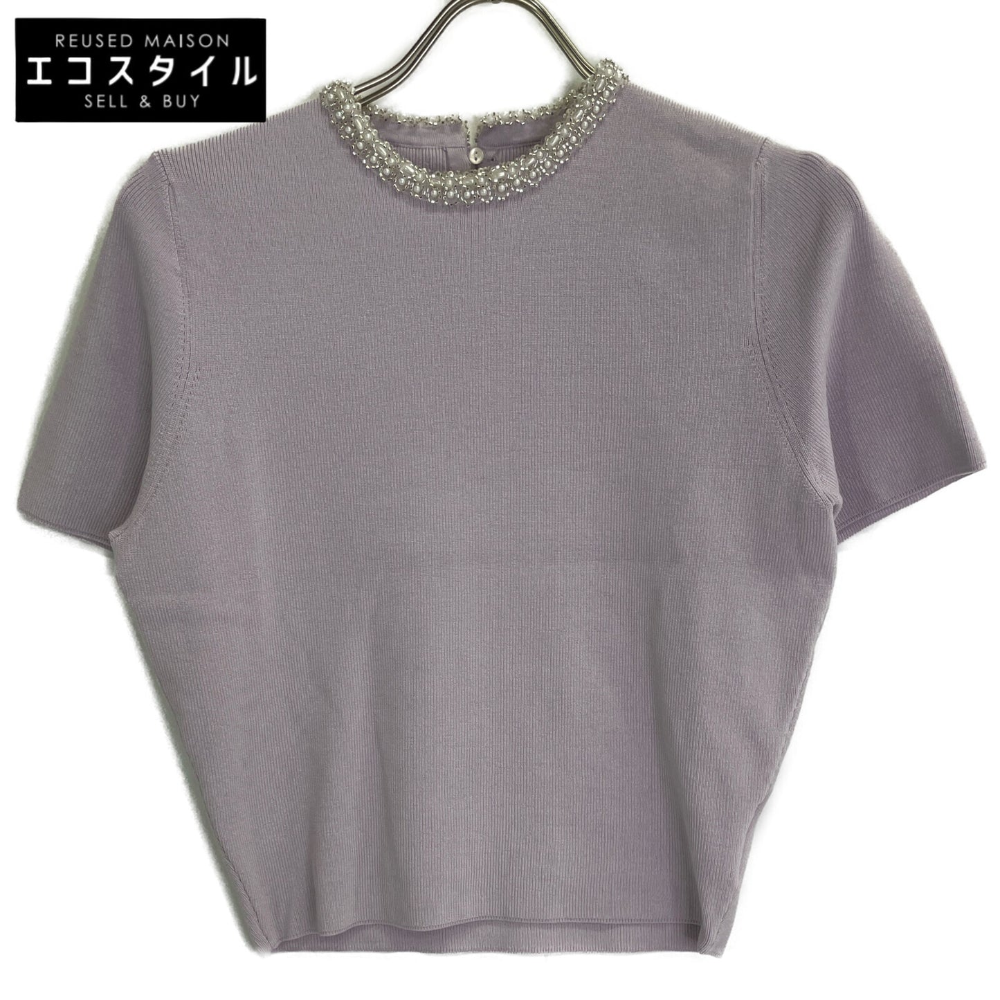 BALLSEY ボールジー 25SS ﾊﾟｰﾌﾟﾙ ﾊﾟｰﾙｺﾝﾋﾞ ｼｮｰﾄｽﾘｰﾌﾞ ﾌﾟﾙｵｰﾊﾞｰ トップス S