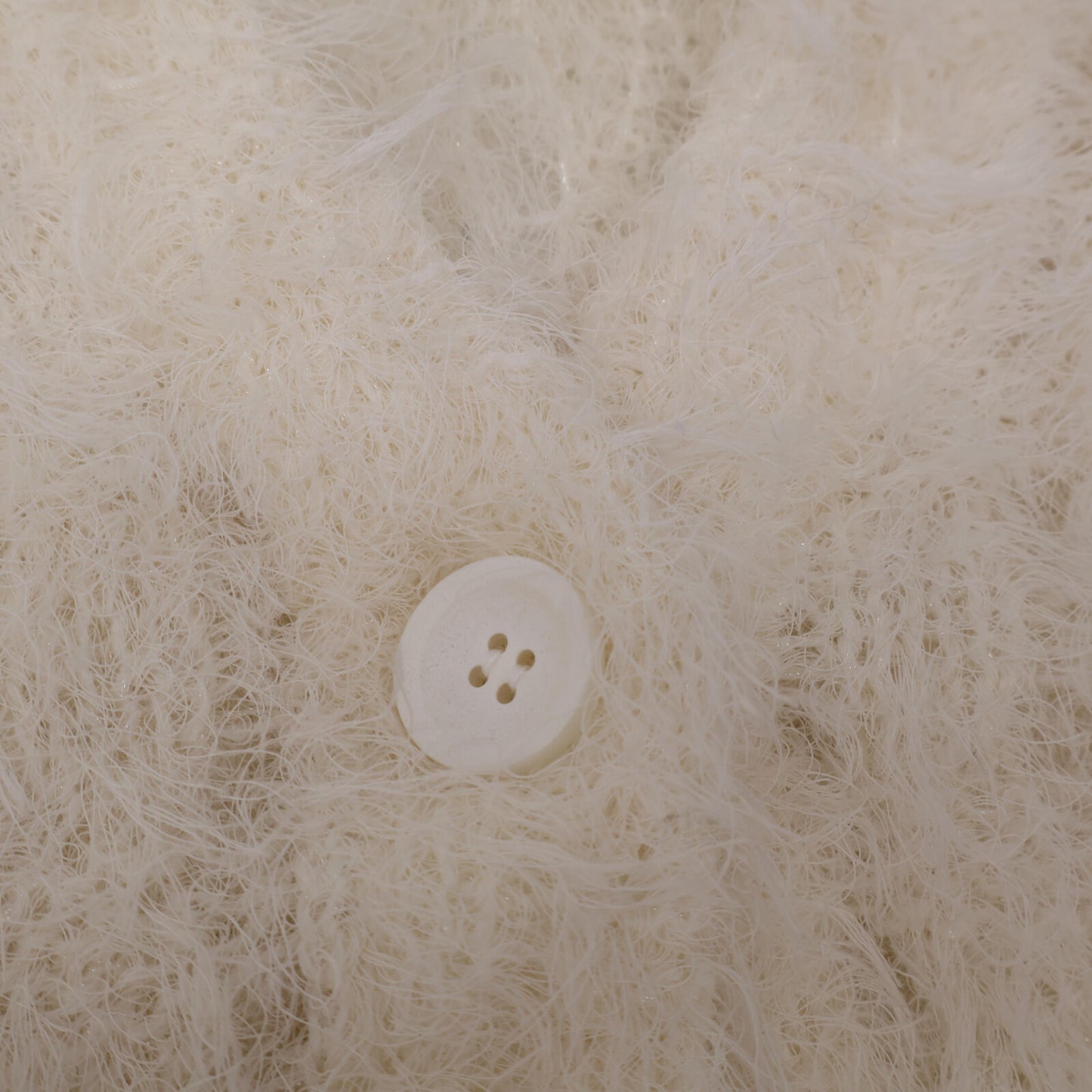 DES PRES デプレ 25年 アイボリー フラッフィーコットンニットジレ ベスト F