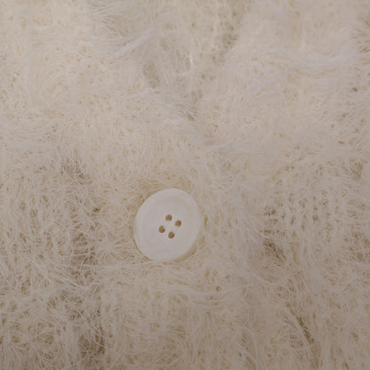 DES PRES デプレ 25年 アイボリー フラッフィーコットンニットジレ ベスト F