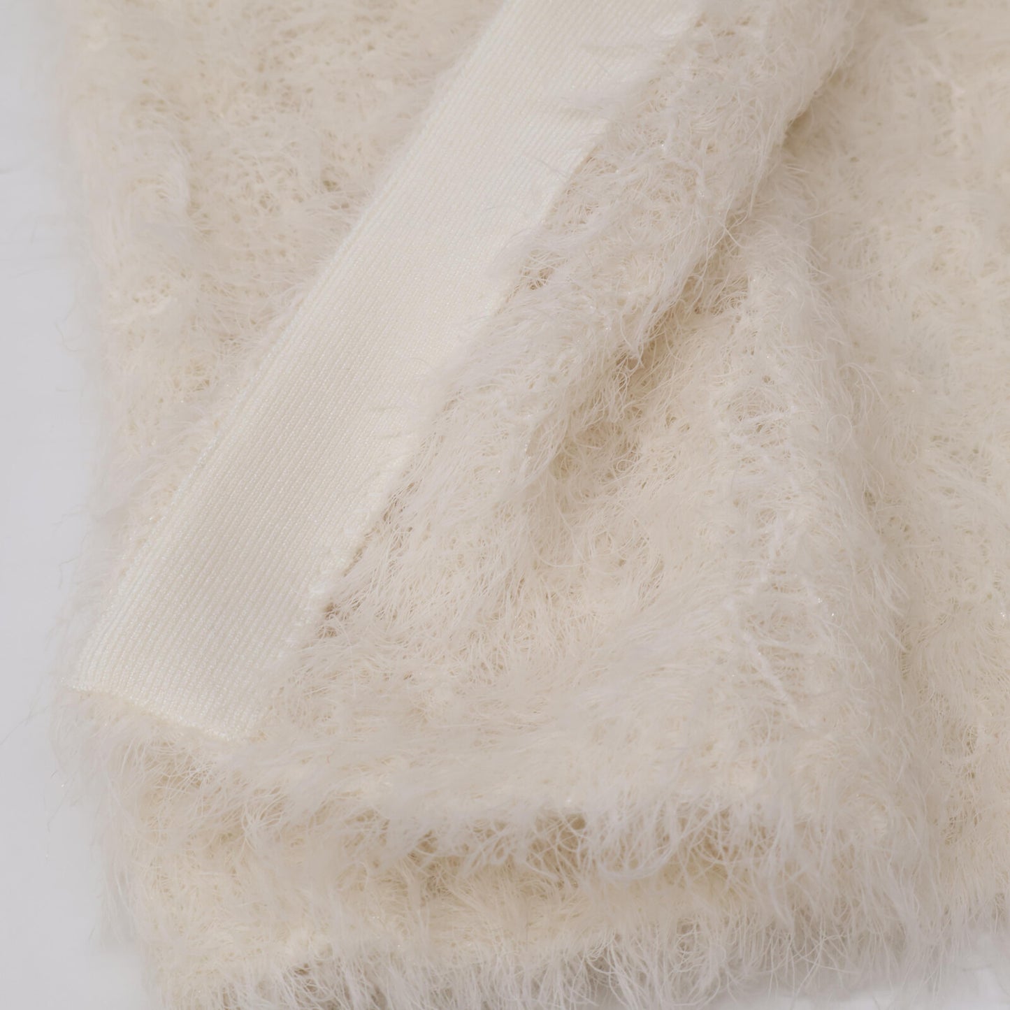 DES PRES デプレ 25年 アイボリー フラッフィーコットンニットジレ ベスト F