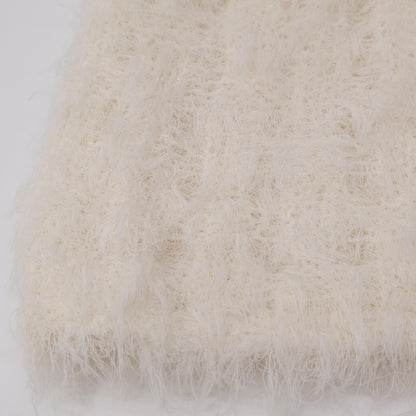 DES PRES デプレ 25年 アイボリー フラッフィーコットンニットジレ ベスト F