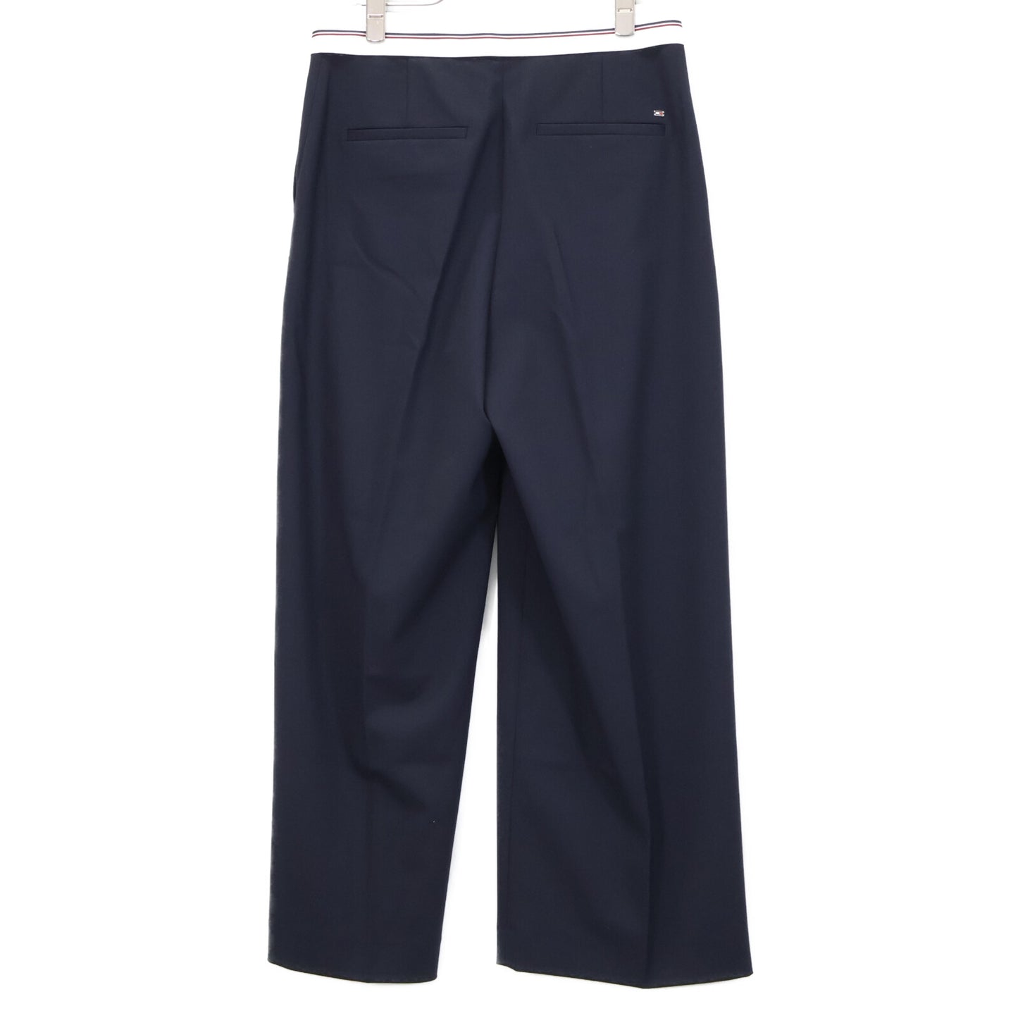 TOMMY HILFIGER トミーヒルフィガー WW44155 ネイビー プレッピー ワイドレッグパンツ ボトムス 36