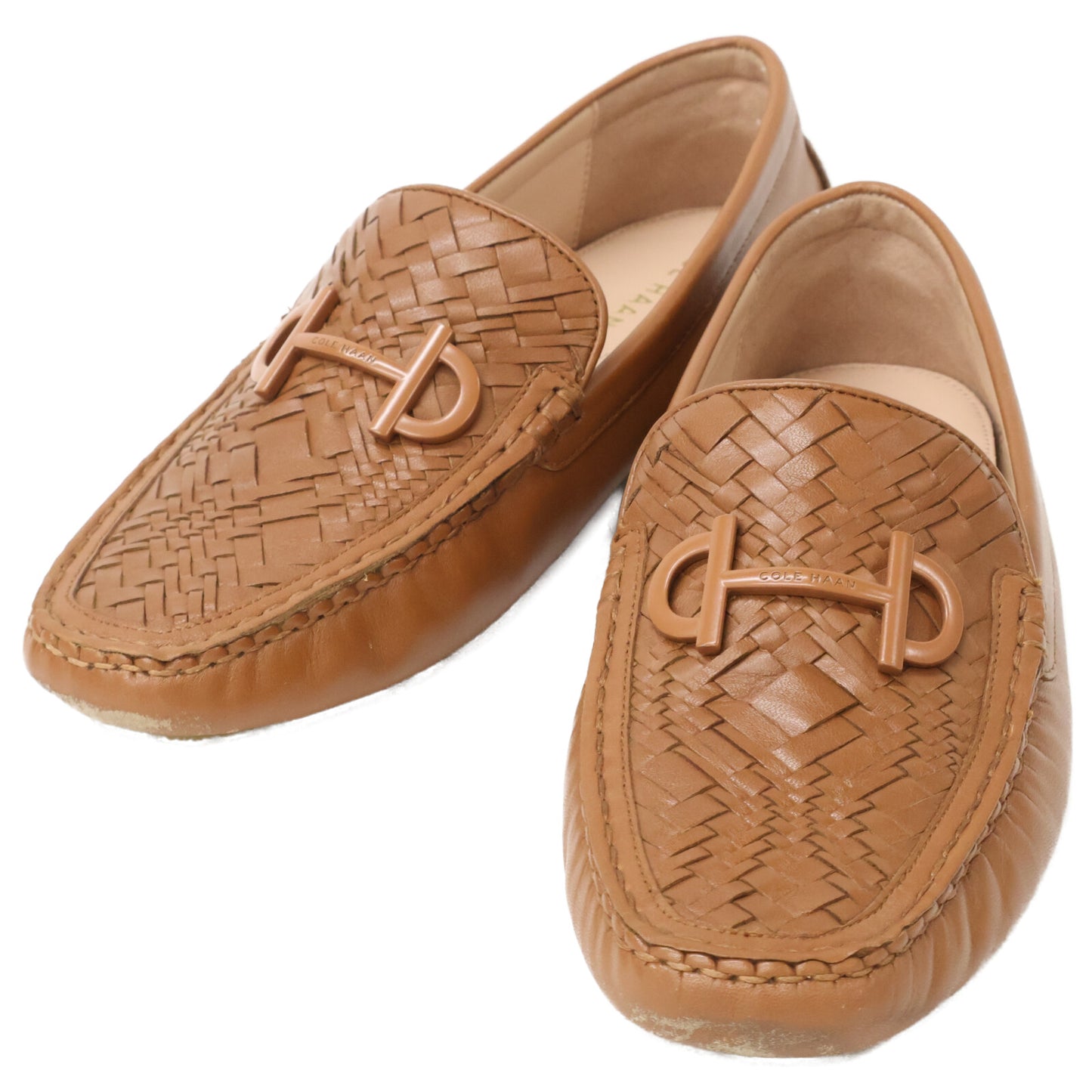 Cole Haan コールハーン W28134 タリー ドライバー ウーブン レザー シューズ 6 1/2B