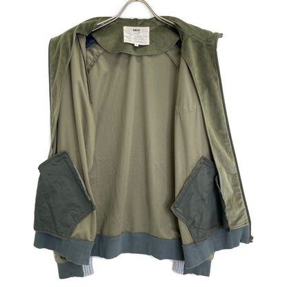 amok アモク 222033 ｶｰｷ ﾍﾞﾛｱ切り替え ﾄﾗｯｸｼﾞｬｹｯﾄ ジャケット M