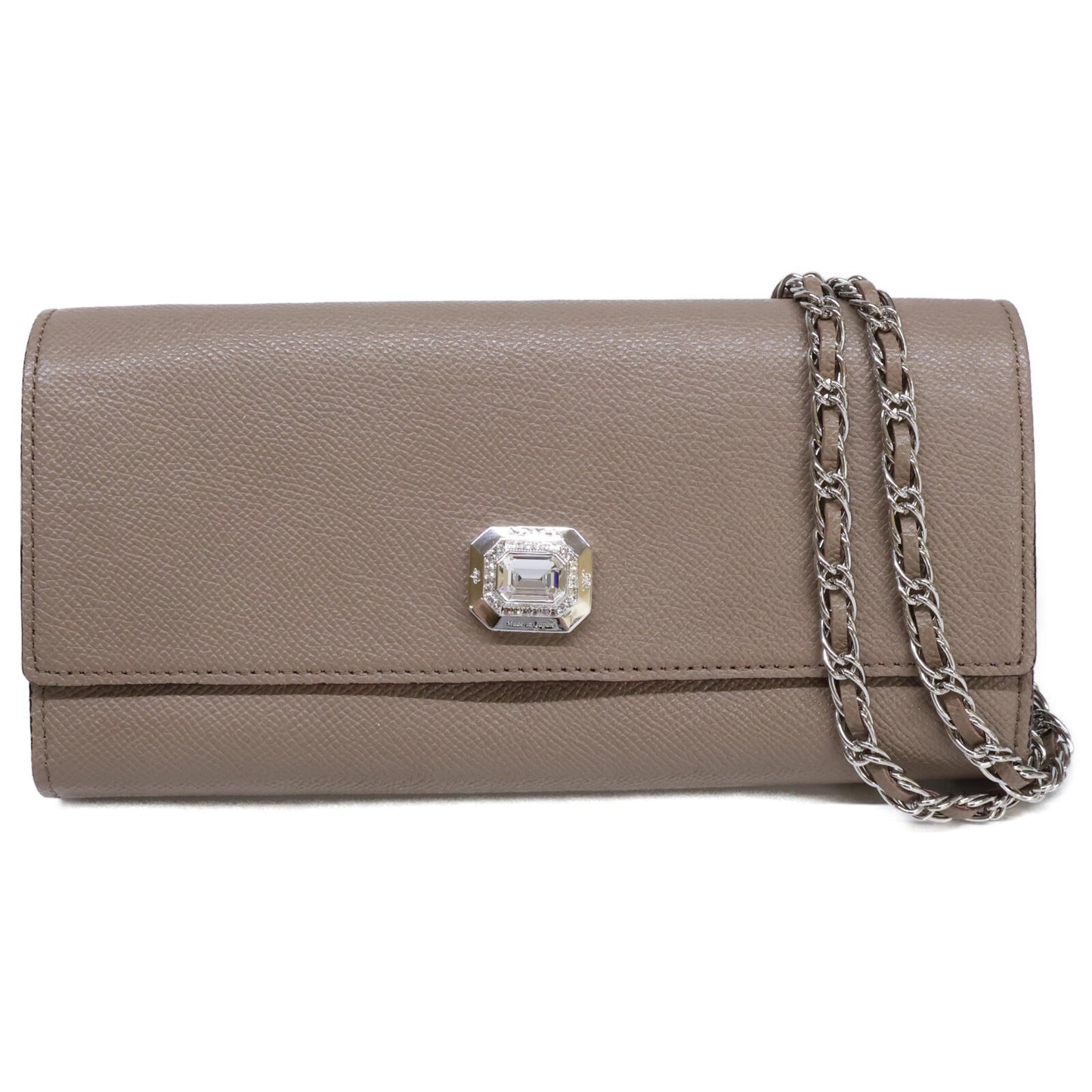 A.D.M.J. Accessoires De Mademoiselle ADMJ スワロフスキー チェーン付 長財布（小銭入れあり）