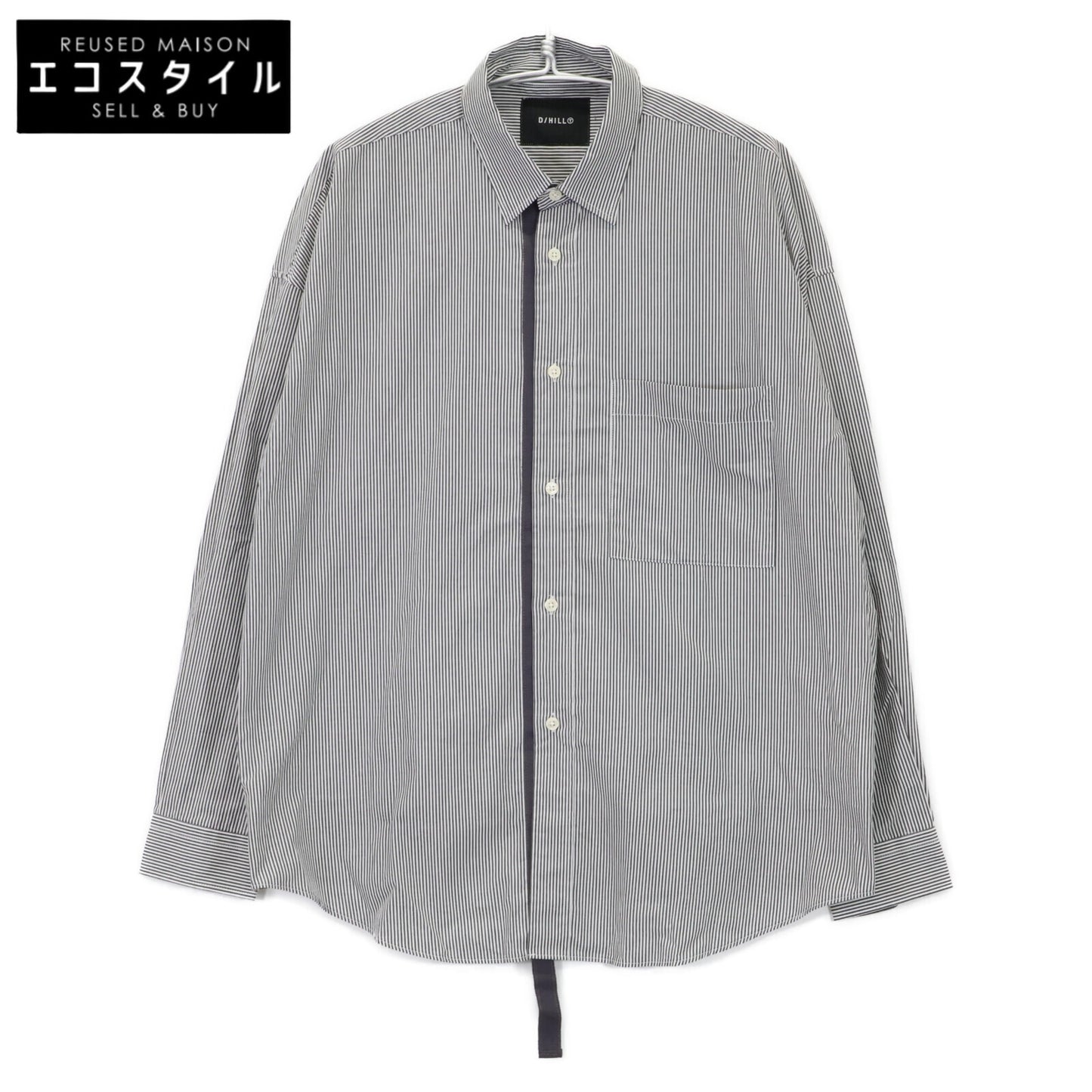 D/HILL ダウンヒル ﾎﾜｲﾄ ｽﾄﾗｲﾌﾟ ｼｬﾂﾌﾞﾙｿﾞﾝ トップス 表記なし