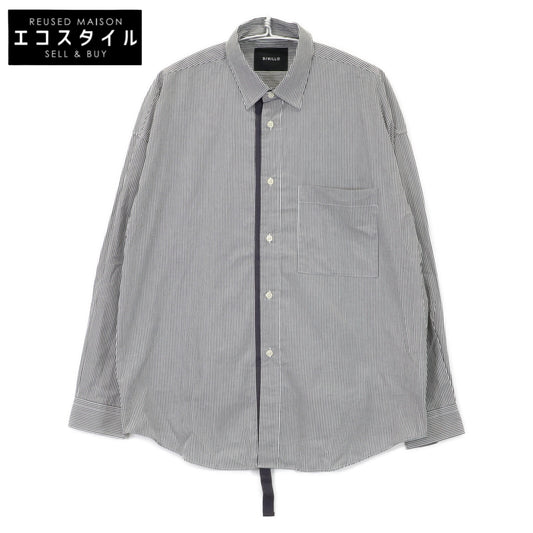 D/HILL ダウンヒル ﾎﾜｲﾄ ｽﾄﾗｲﾌﾟ ｼｬﾂﾌﾞﾙｿﾞﾝ トップス 表記なし