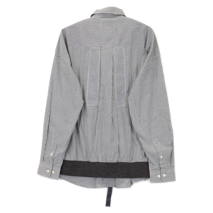 D/HILL ダウンヒル ﾎﾜｲﾄ ｽﾄﾗｲﾌﾟ ｼｬﾂﾌﾞﾙｿﾞﾝ トップス 表記なし