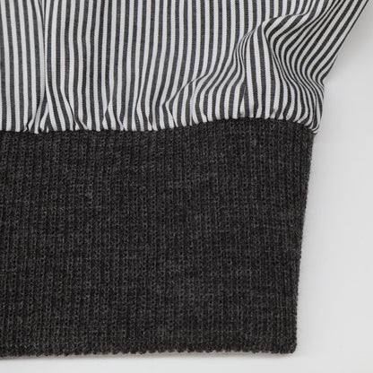 D/HILL ダウンヒル ﾎﾜｲﾄ ｽﾄﾗｲﾌﾟ ｼｬﾂﾌﾞﾙｿﾞﾝ トップス 表記なし