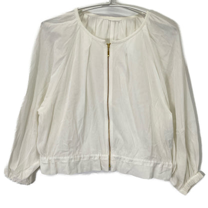 ANAYI アナイ 10231710 23年製 ﾎﾜｲﾄ ｺｯﾄﾝﾎﾞｲﾙｷﾞｬｻﾞｰﾌﾞﾙｿﾞﾝ ジャケット 36