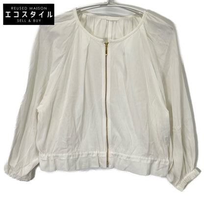 ANAYI アナイ 10231710 23年製 ﾎﾜｲﾄ ｺｯﾄﾝﾎﾞｲﾙｷﾞｬｻﾞｰﾌﾞﾙｿﾞﾝ ジャケット 36